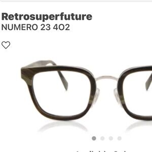 Retrosuperfuture glasses for prescription lenses